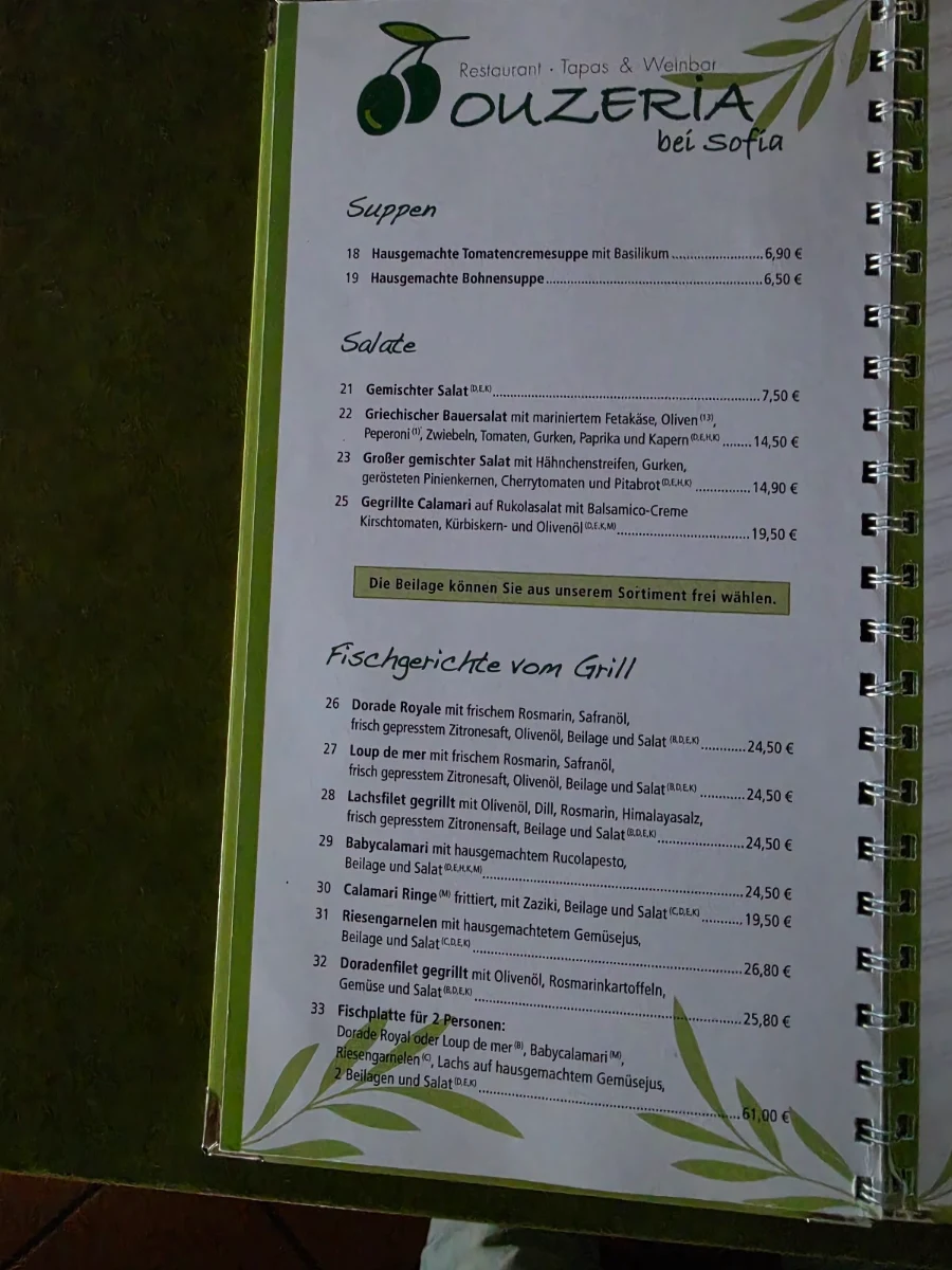 Speisekarte photo 2