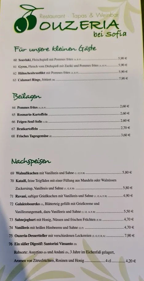 Speisekarte photo 6