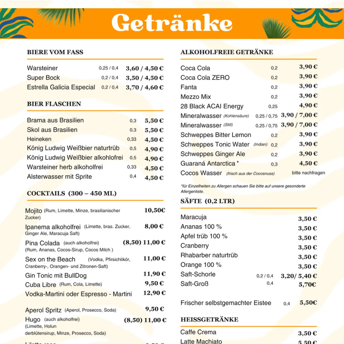Speisekarte photo 1