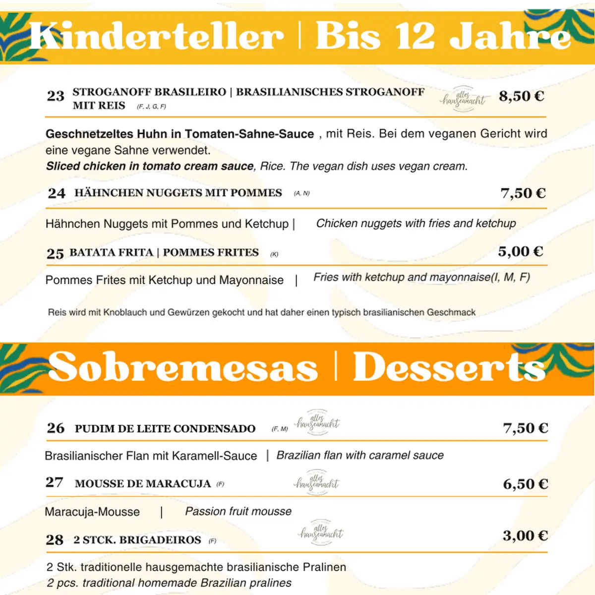 Speisekarte photo 6