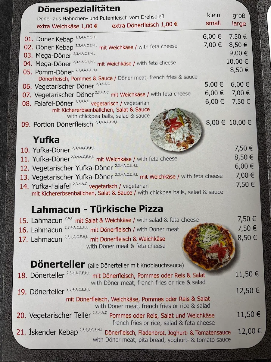 Speisekarte photo 1