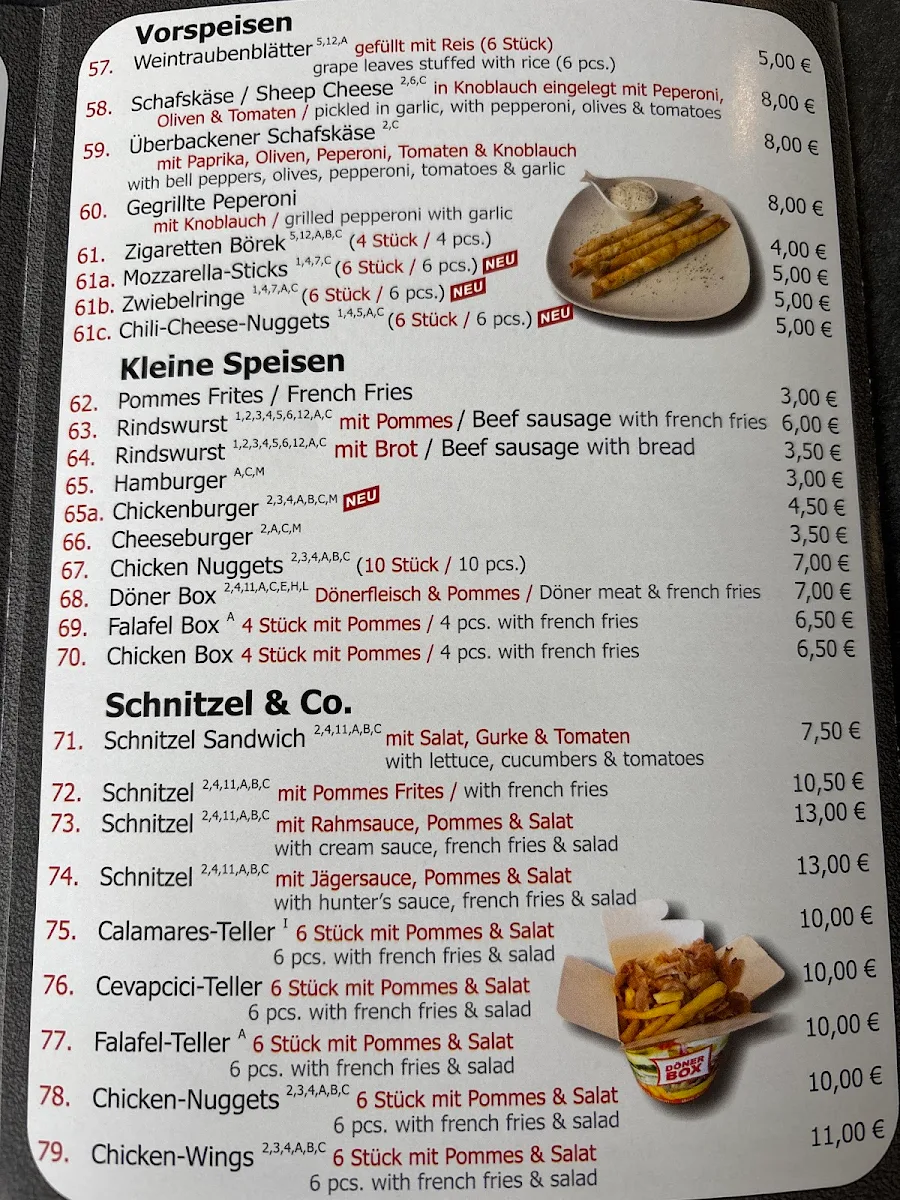 Speisekarte photo 3