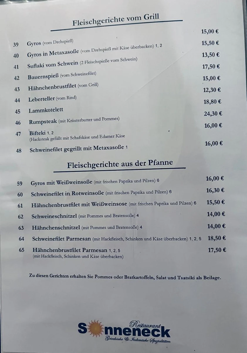 Speisekarte photo 1