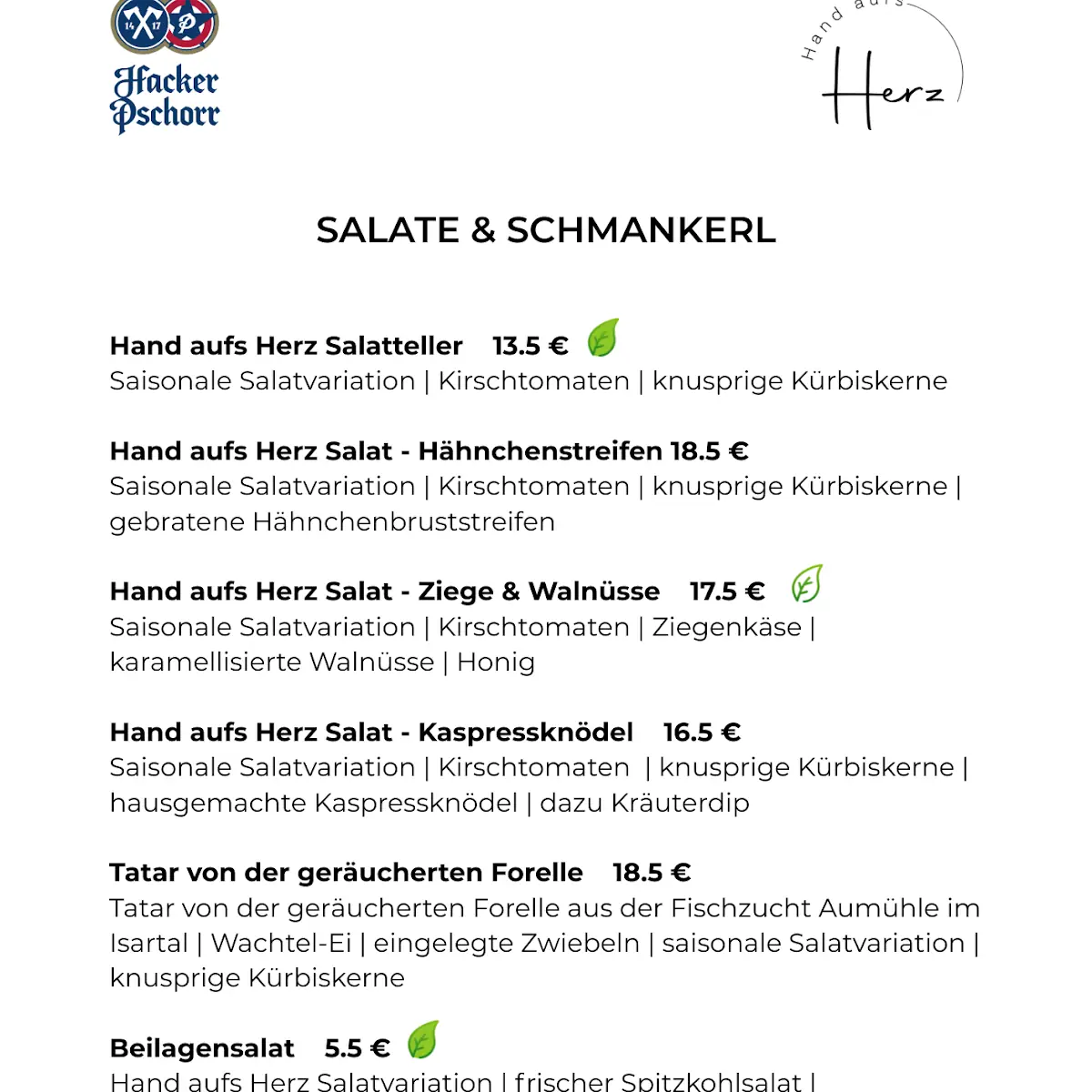 Speisekarte photo 1