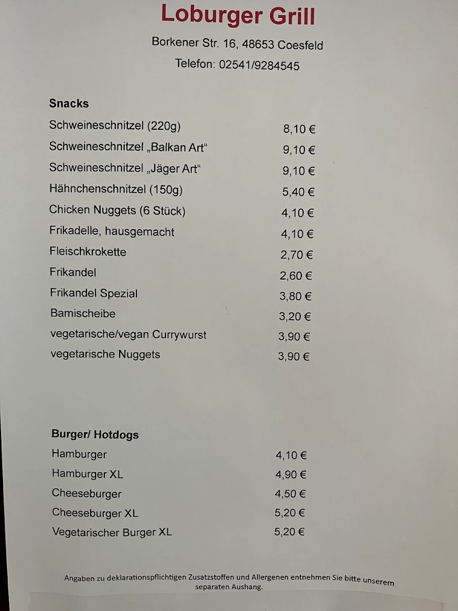 Speisekarte photo 1