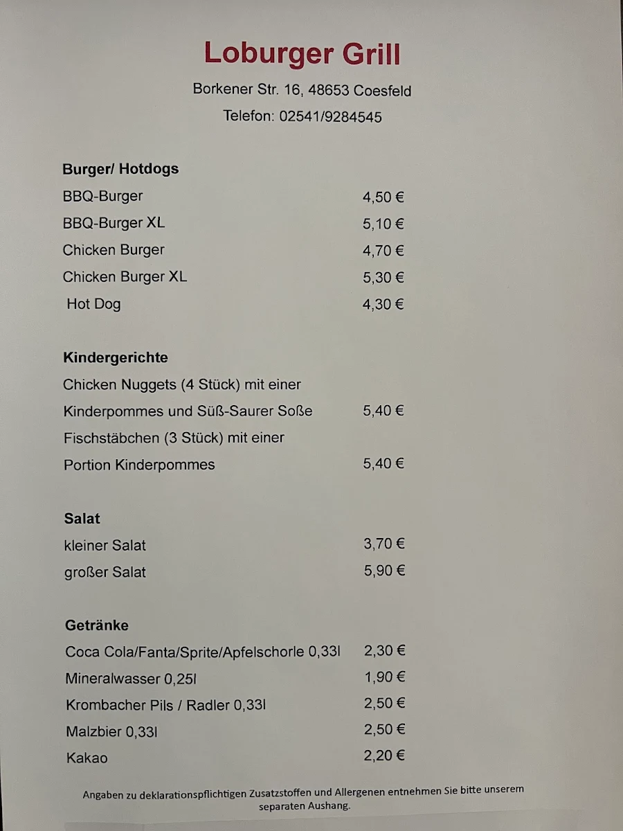 Speisekarte photo 2