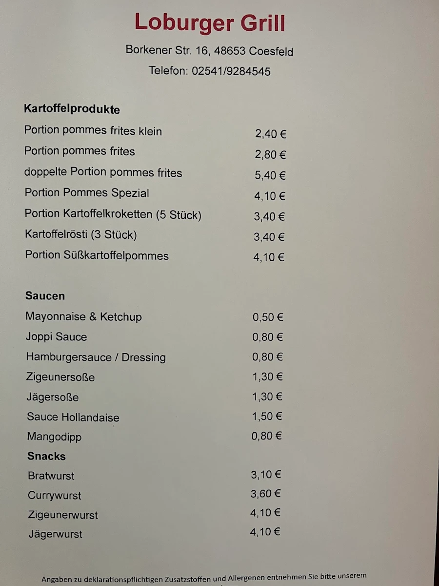 Speisekarte photo 3