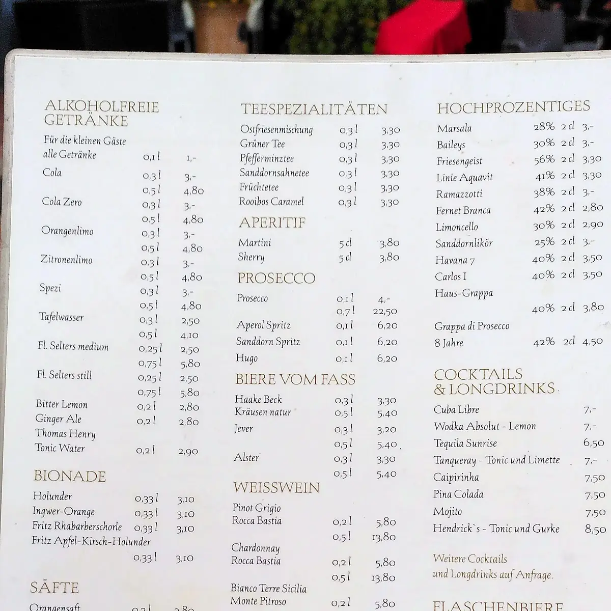 Speisekarte photo 3