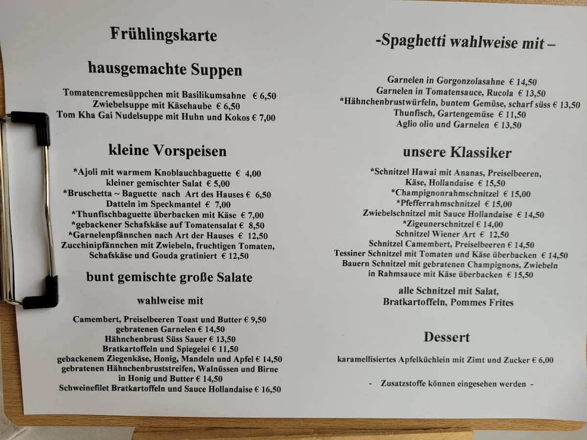 Speisekarte photo 1