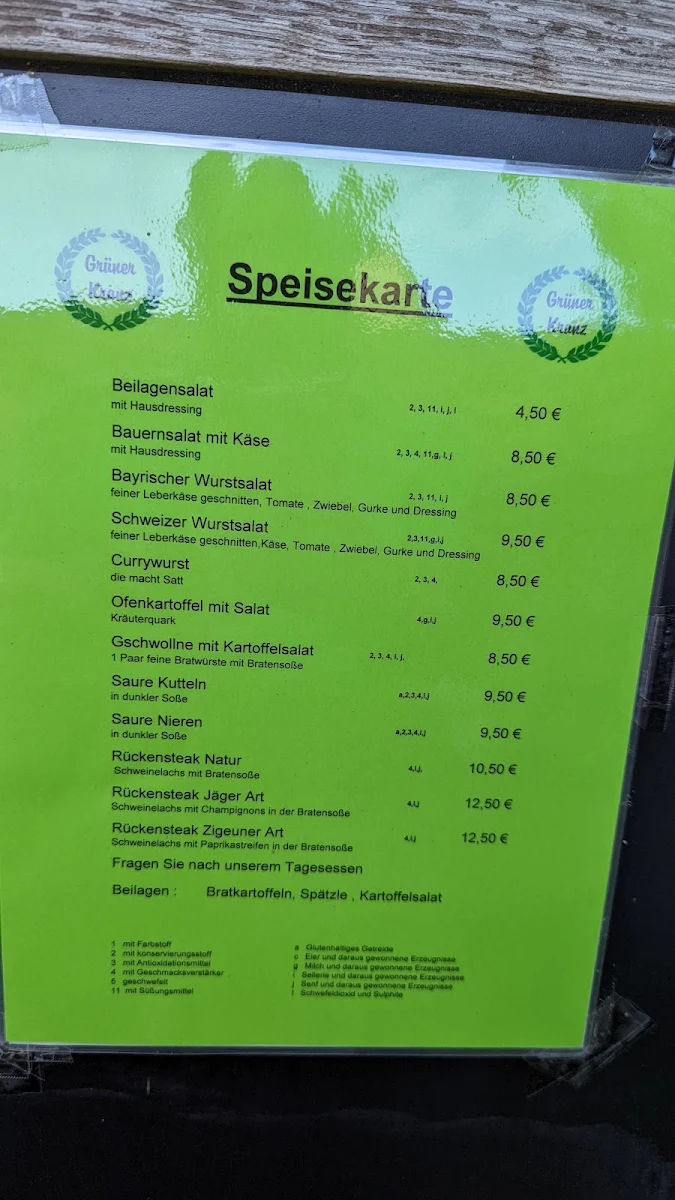 Speisekarte photo 2