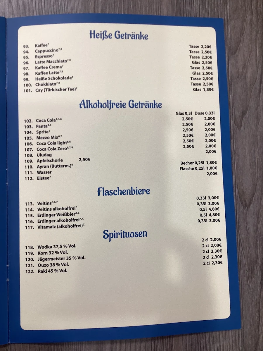 Speisekarte photo 5