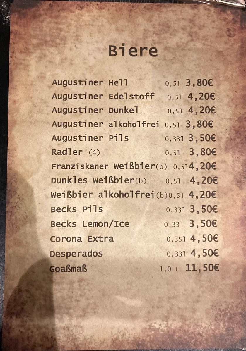Speisekarte photo 1