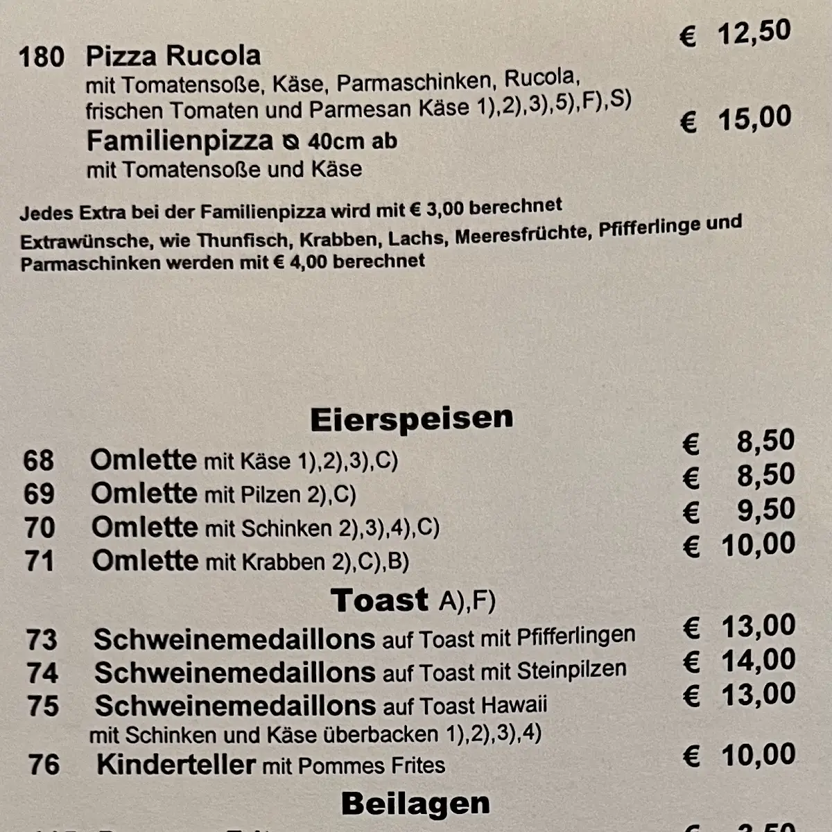 Speisekarte photo 1