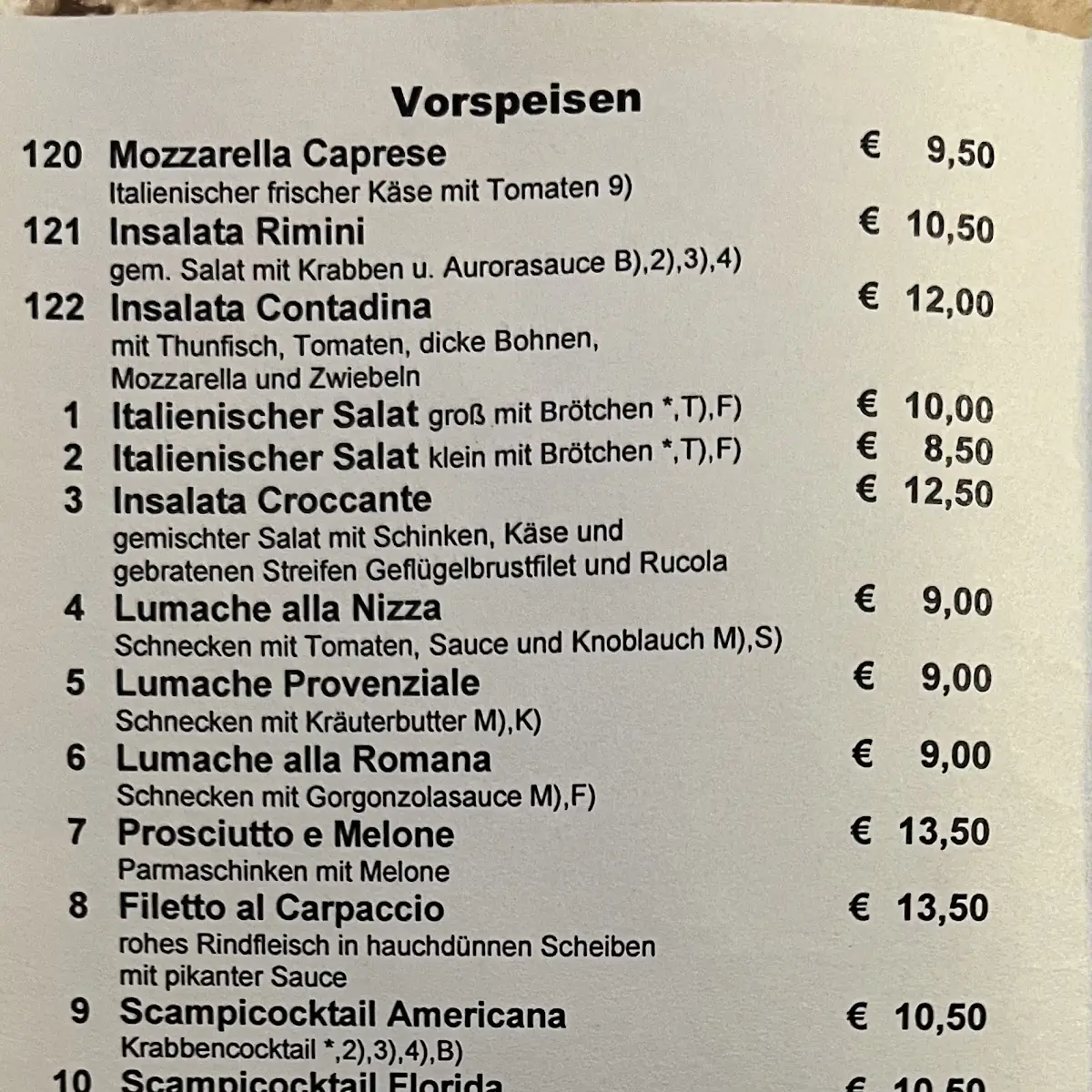 Speisekarte photo 4