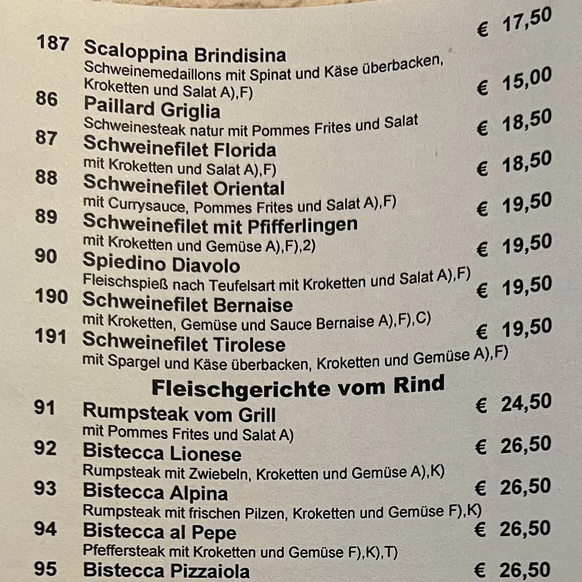Speisekarte photo 5