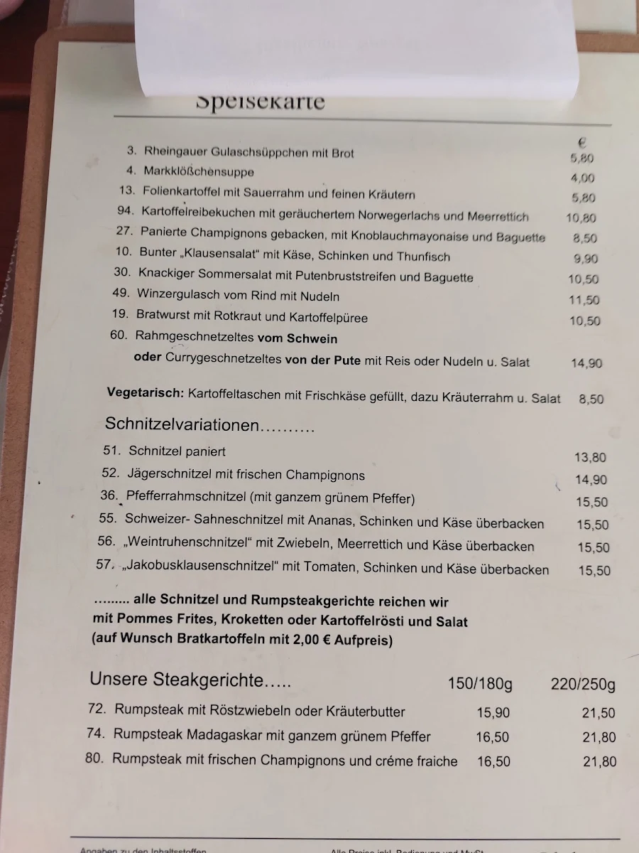 Speisekarte photo 3
