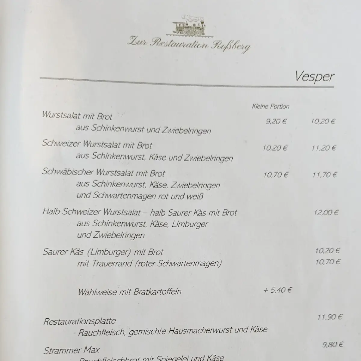Speisekarte photo 3