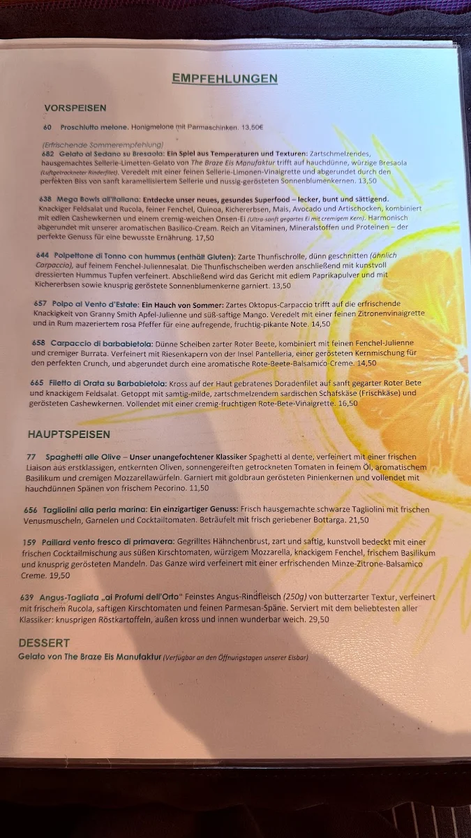 Speisekarte photo 2