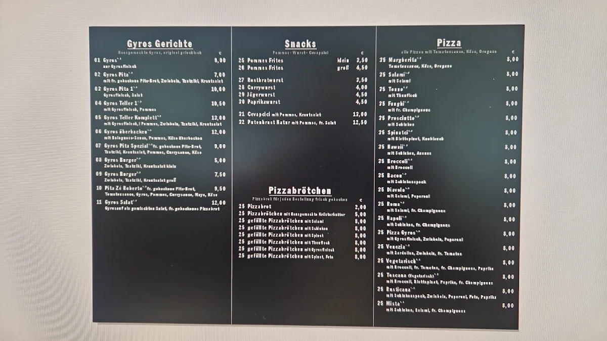 Speisekarte photo 3