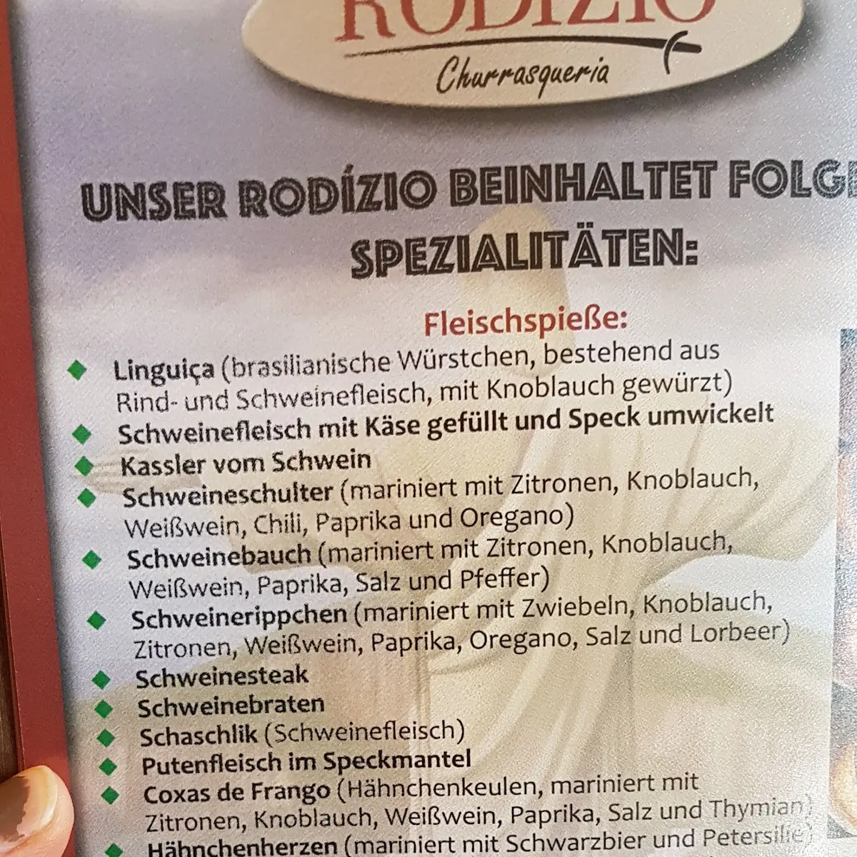 Speisekarte photo 2