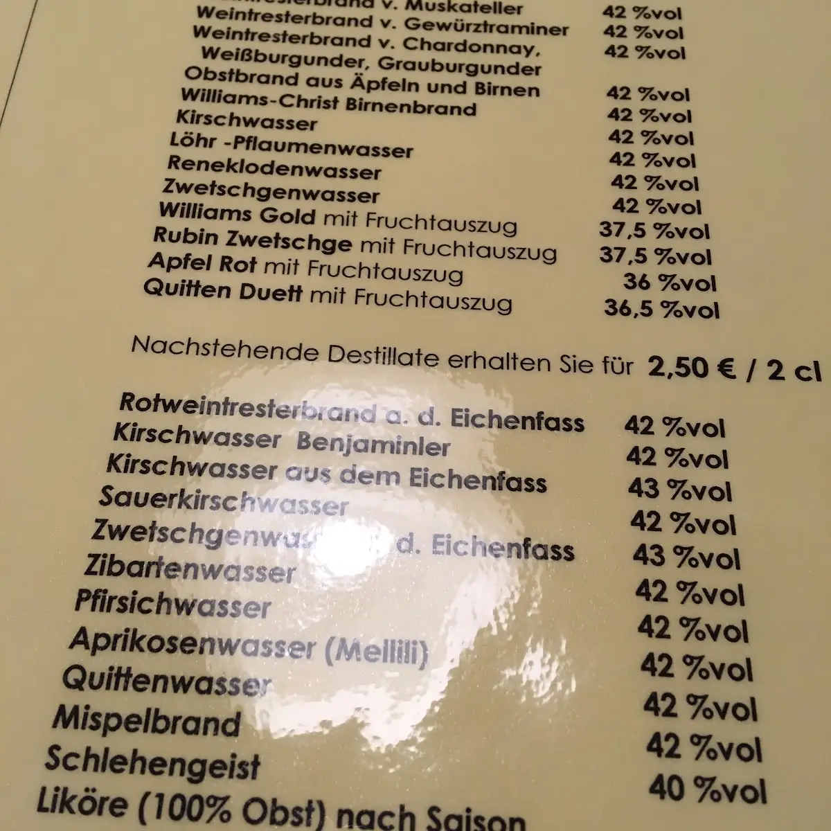 Speisekarte photo 1