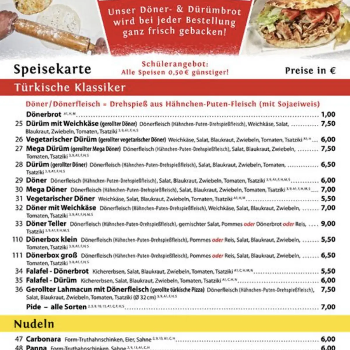 Speisekarte photo 1