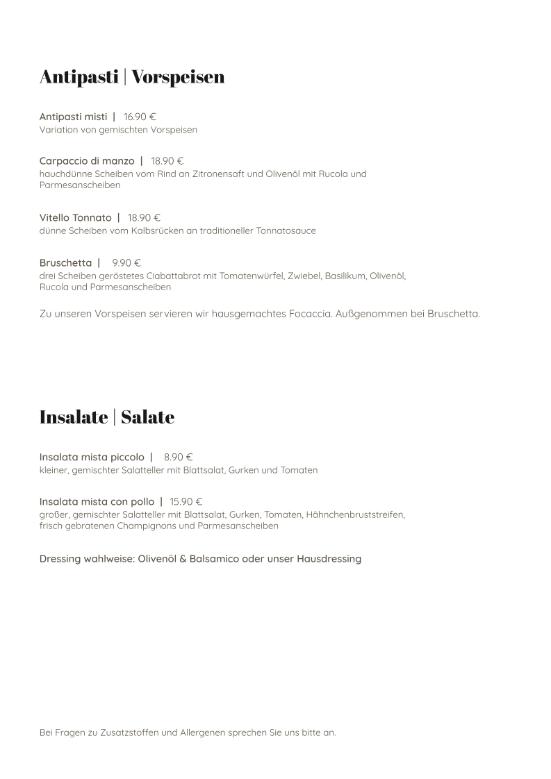 Speisekarte photo 4