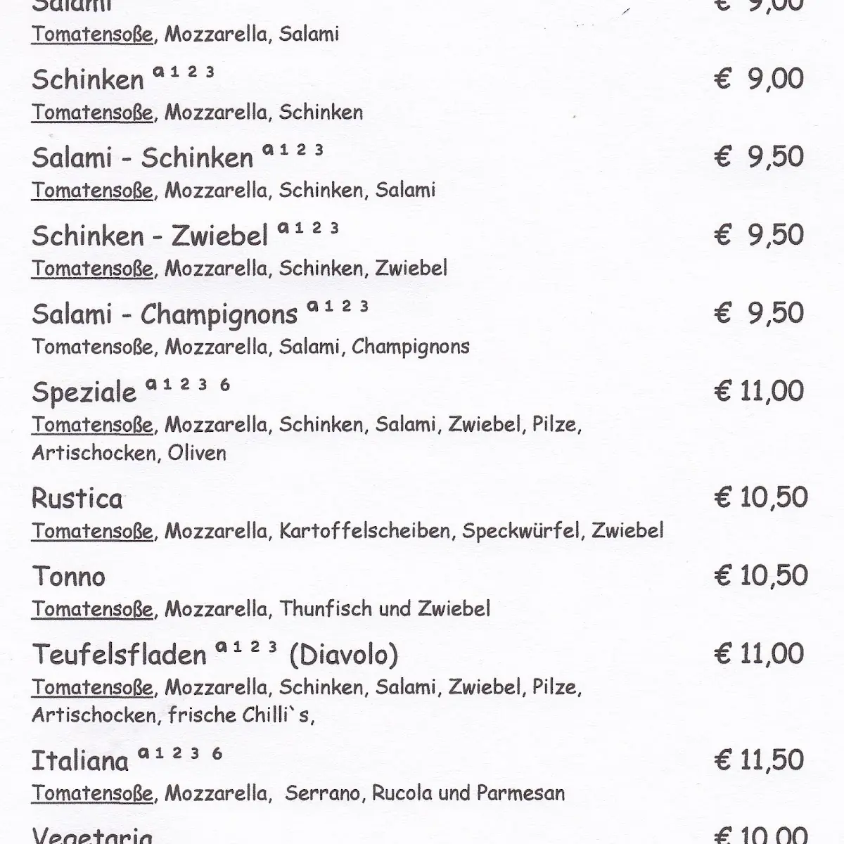 Speisekarte photo 1
