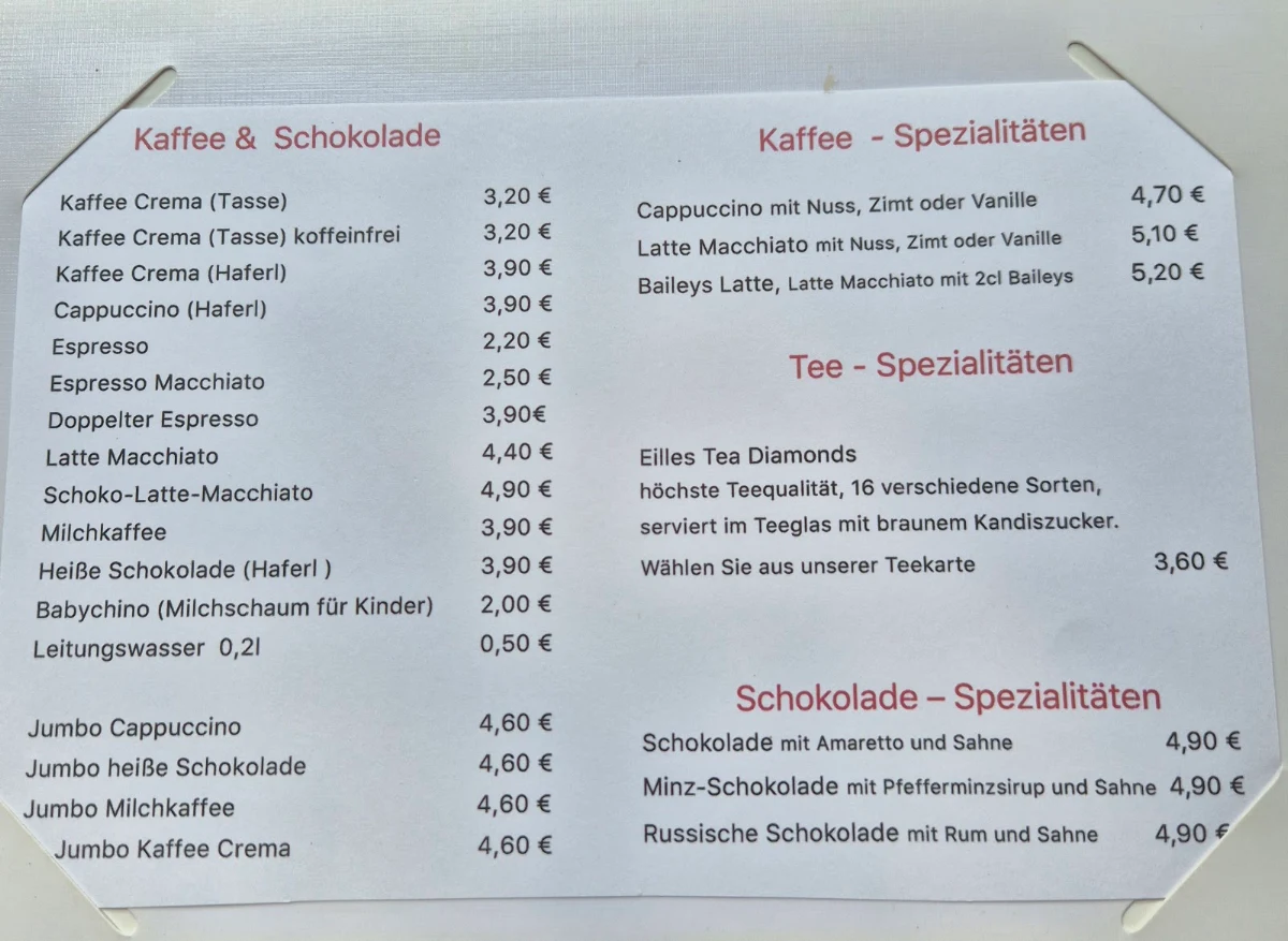 Speisekarte photo 2