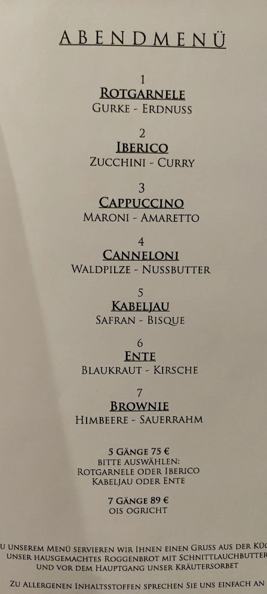 Speisekarte photo 1