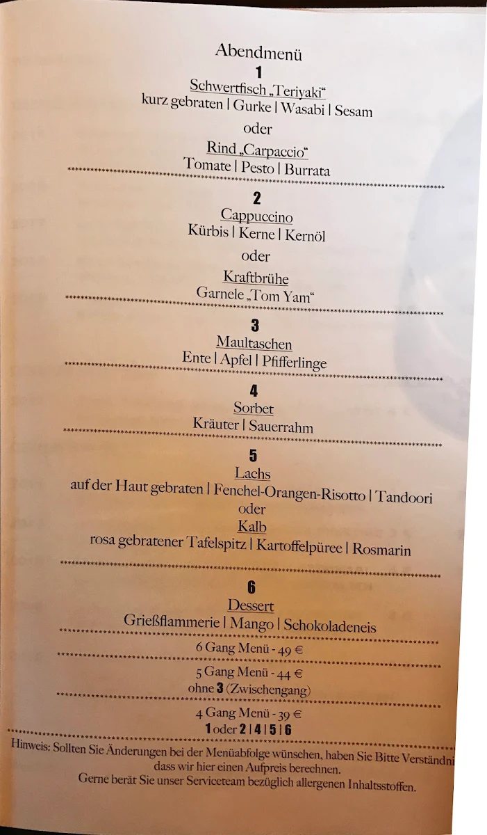 Speisekarte photo 5