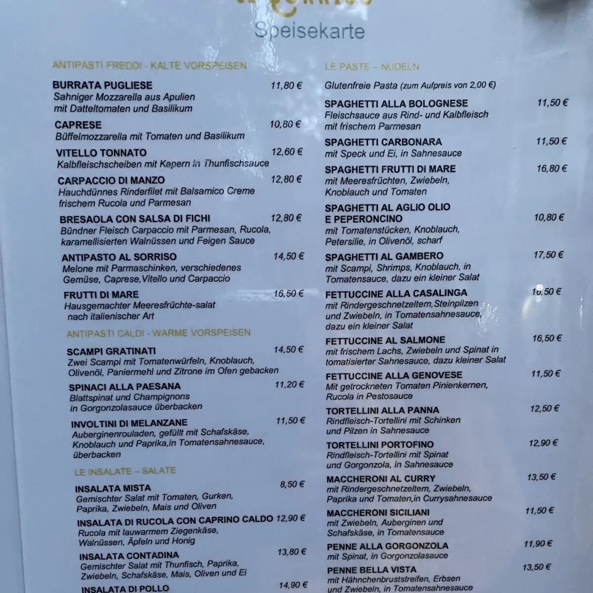 Speisekarte photo 2