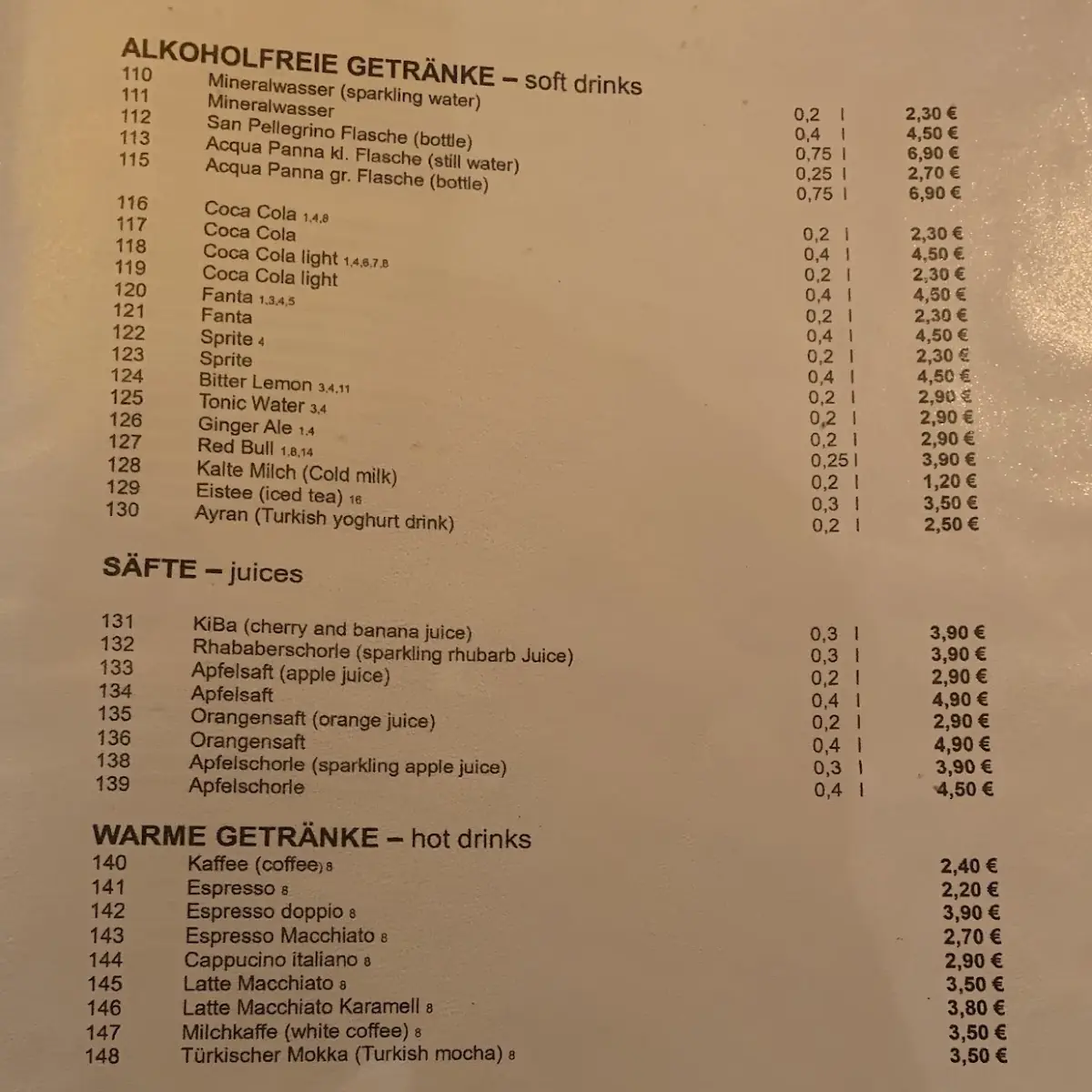 Speisekarte photo 4