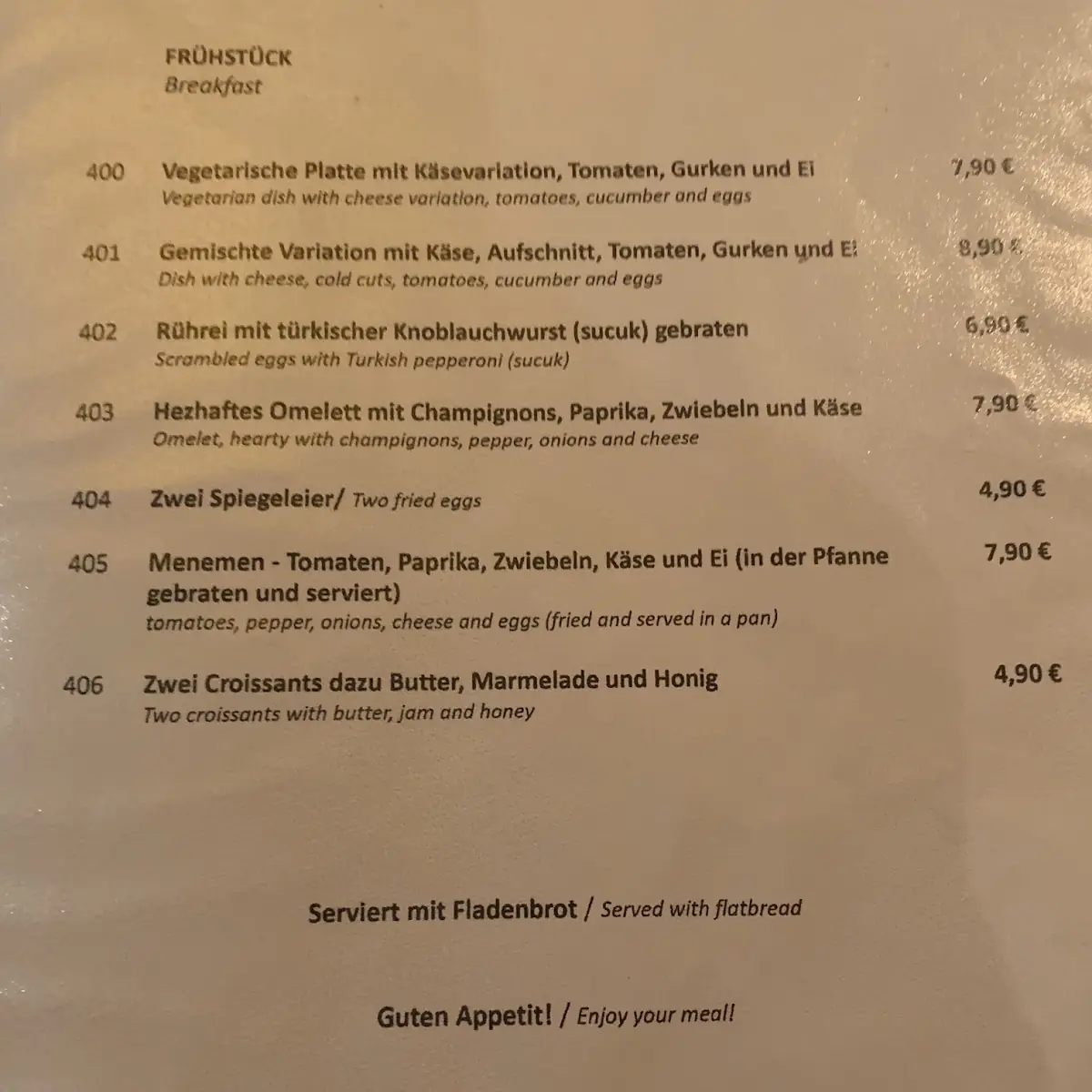 Speisekarte photo 6