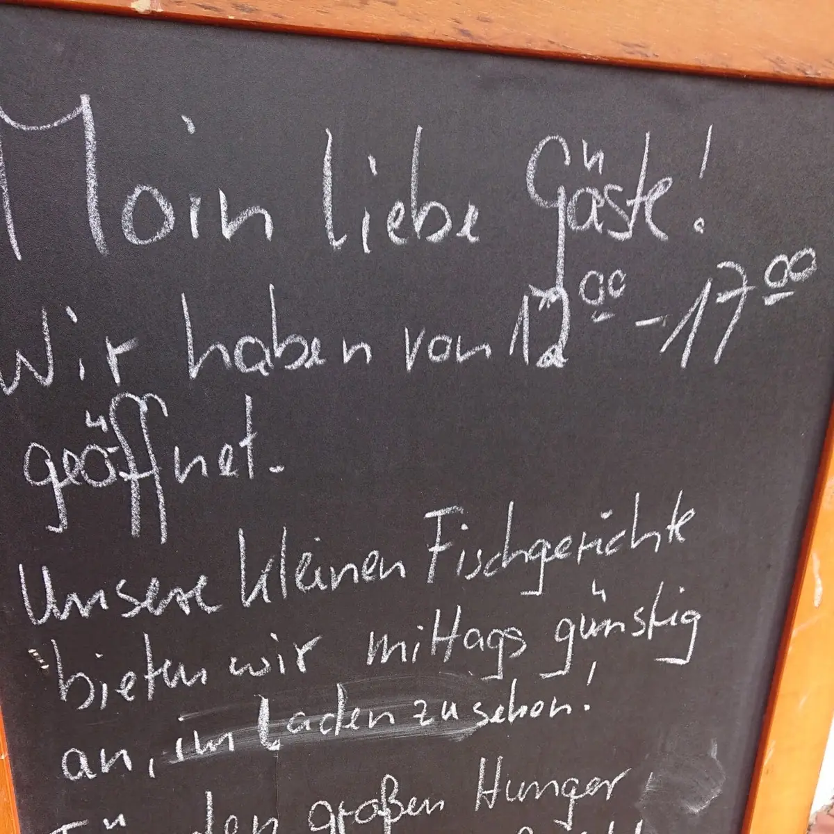 Speisekarte, Mittendrin Fisch