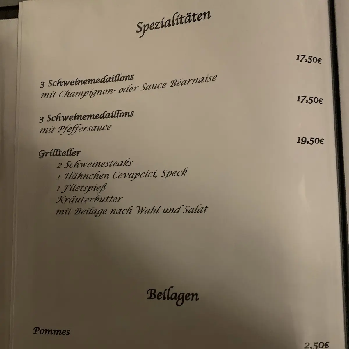 Speisekarte photo 3