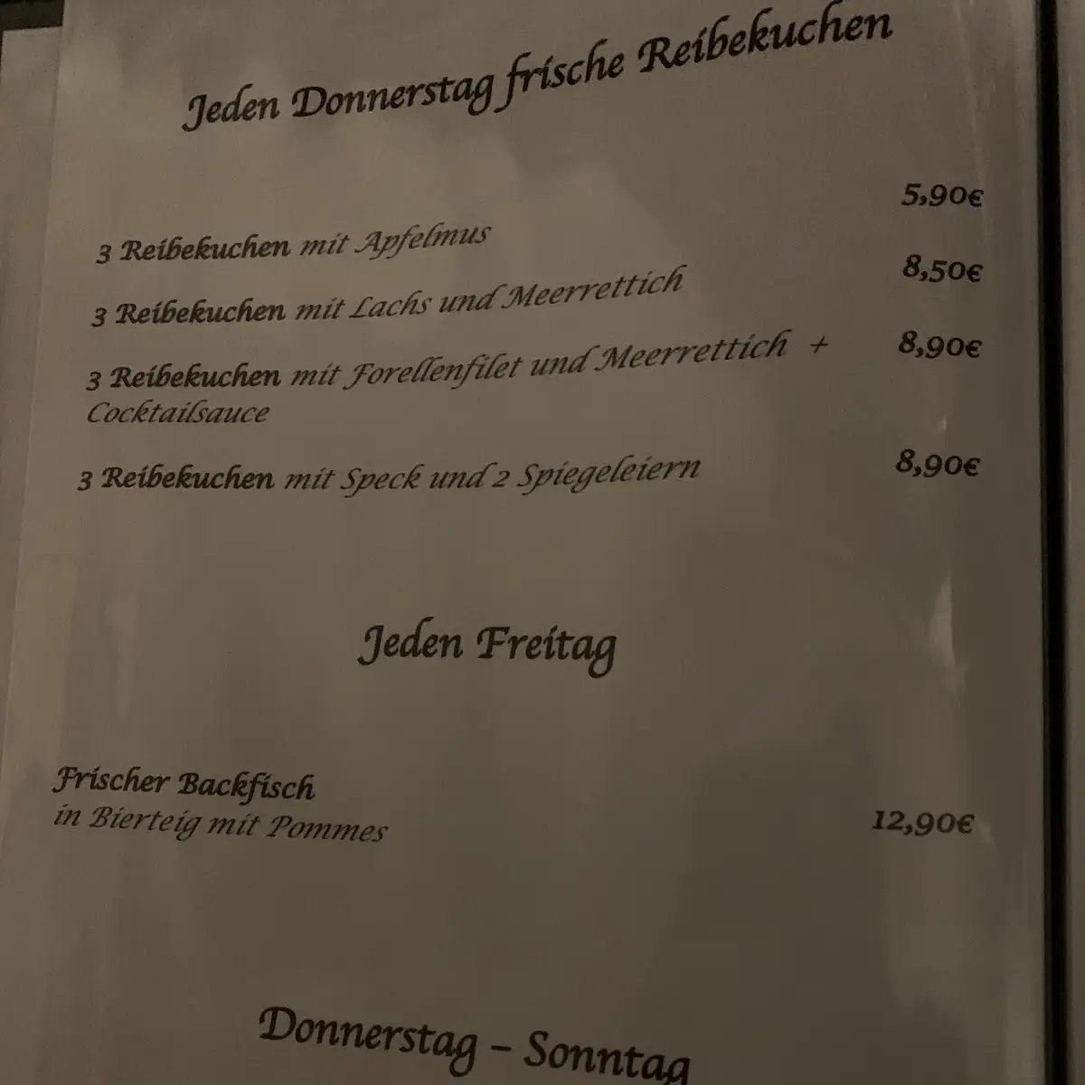 Speisekarte photo 5