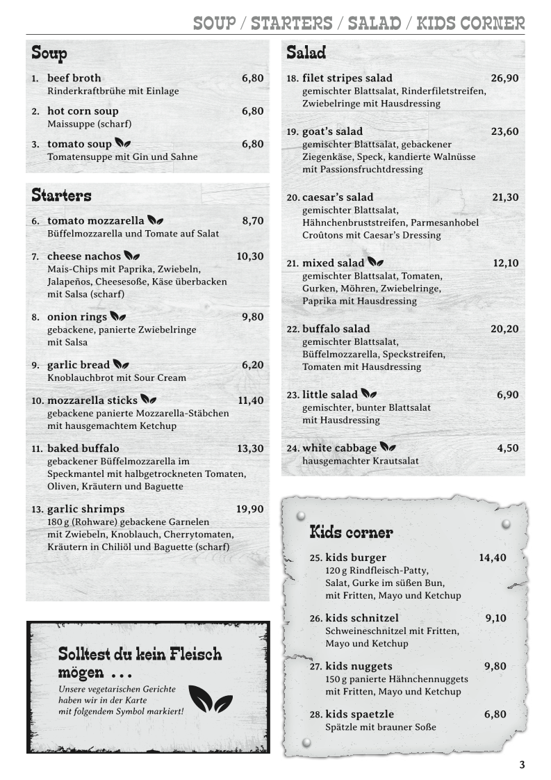 Speisekarte photo 5