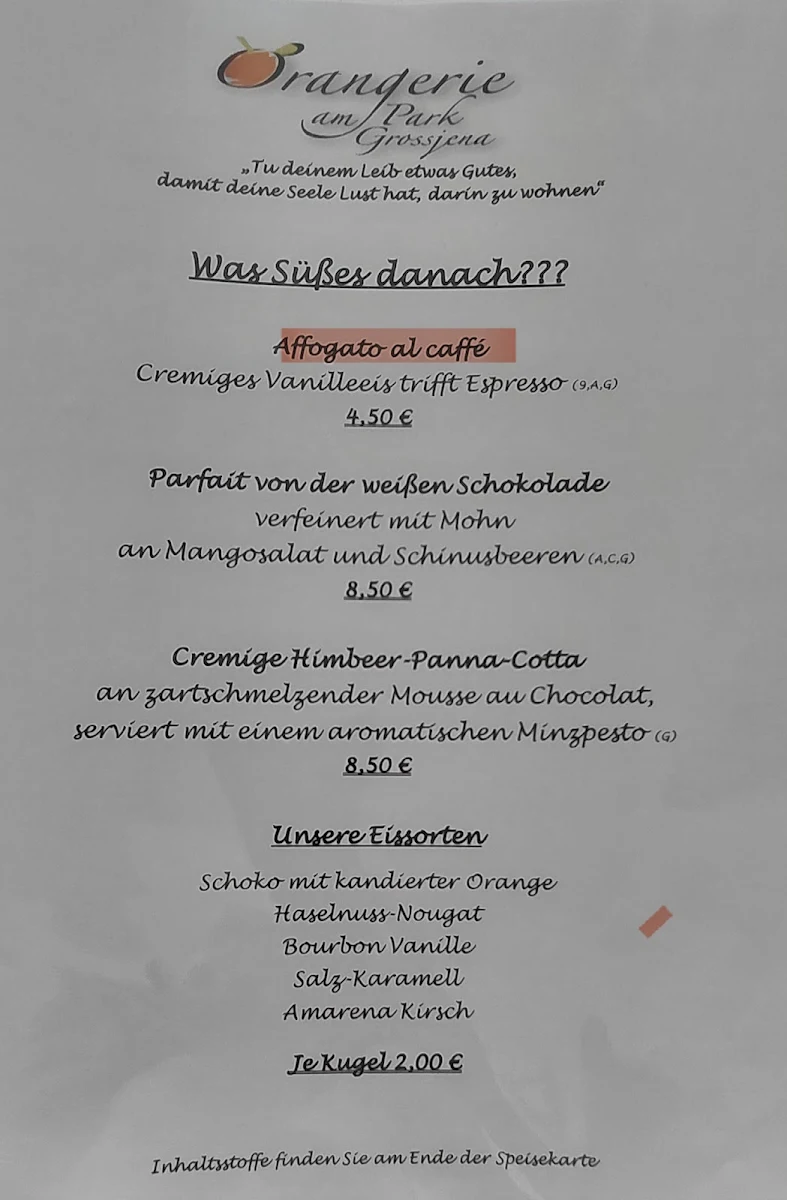 Speisekarte photo 1