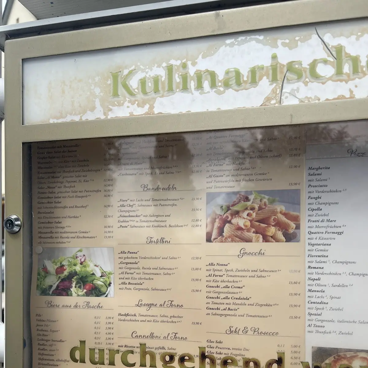 Speisekarte, Al Gusto