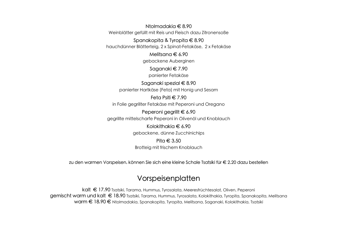 Speisekarte photo 2