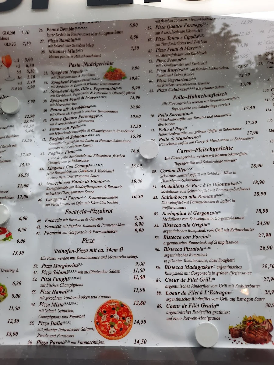 Speisekarte, Ruspina