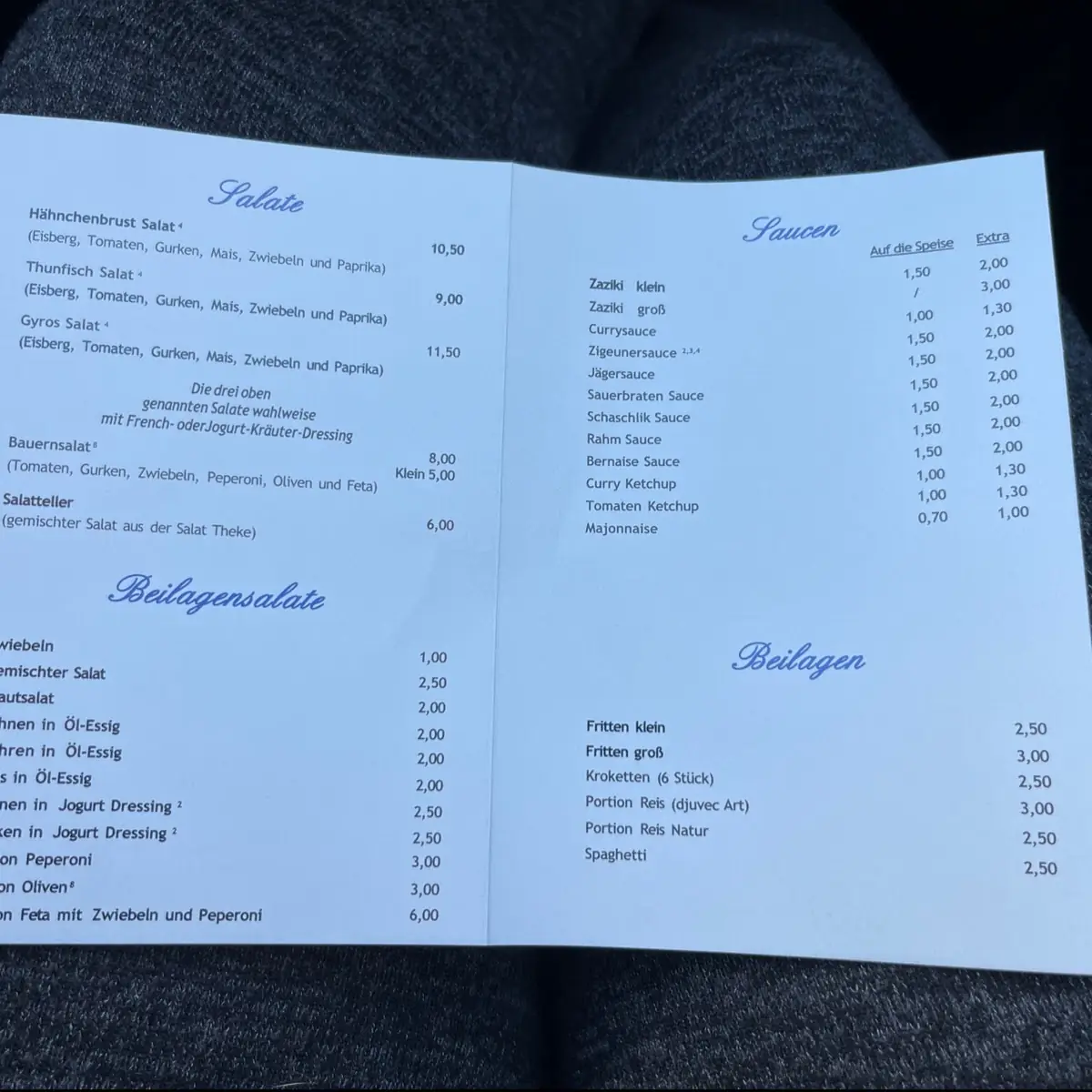Speisekarte photo 10