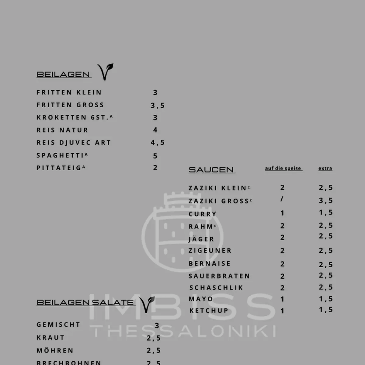 Speisekarte photo 3