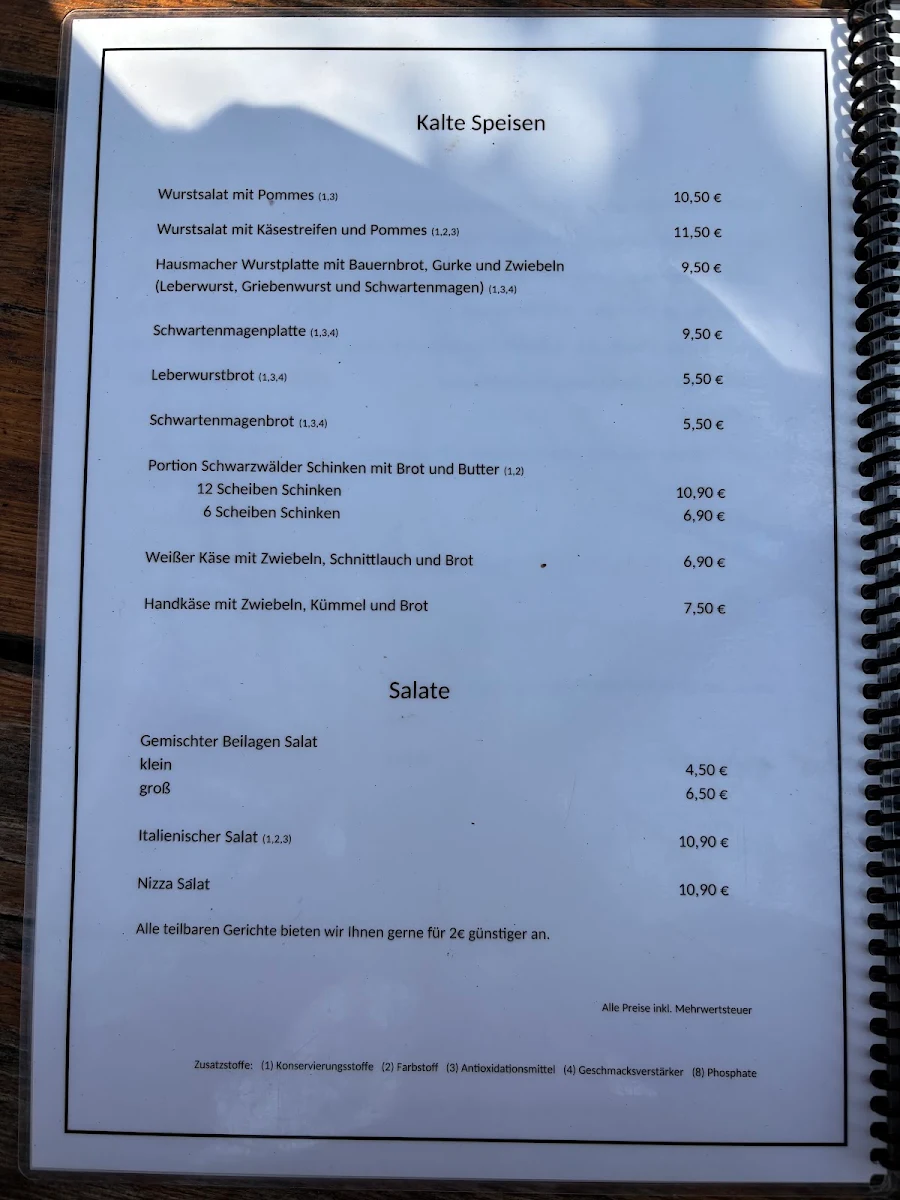 Speisekarte photo 3