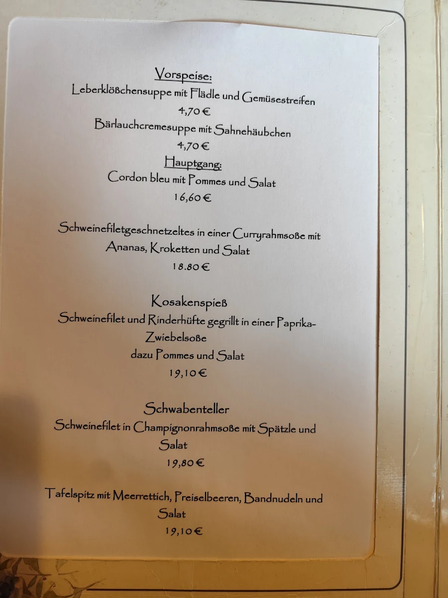 Speisekarte photo 2