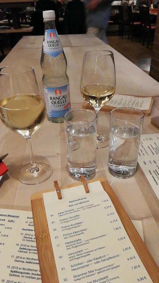 Speisekarte, Der Weinboden