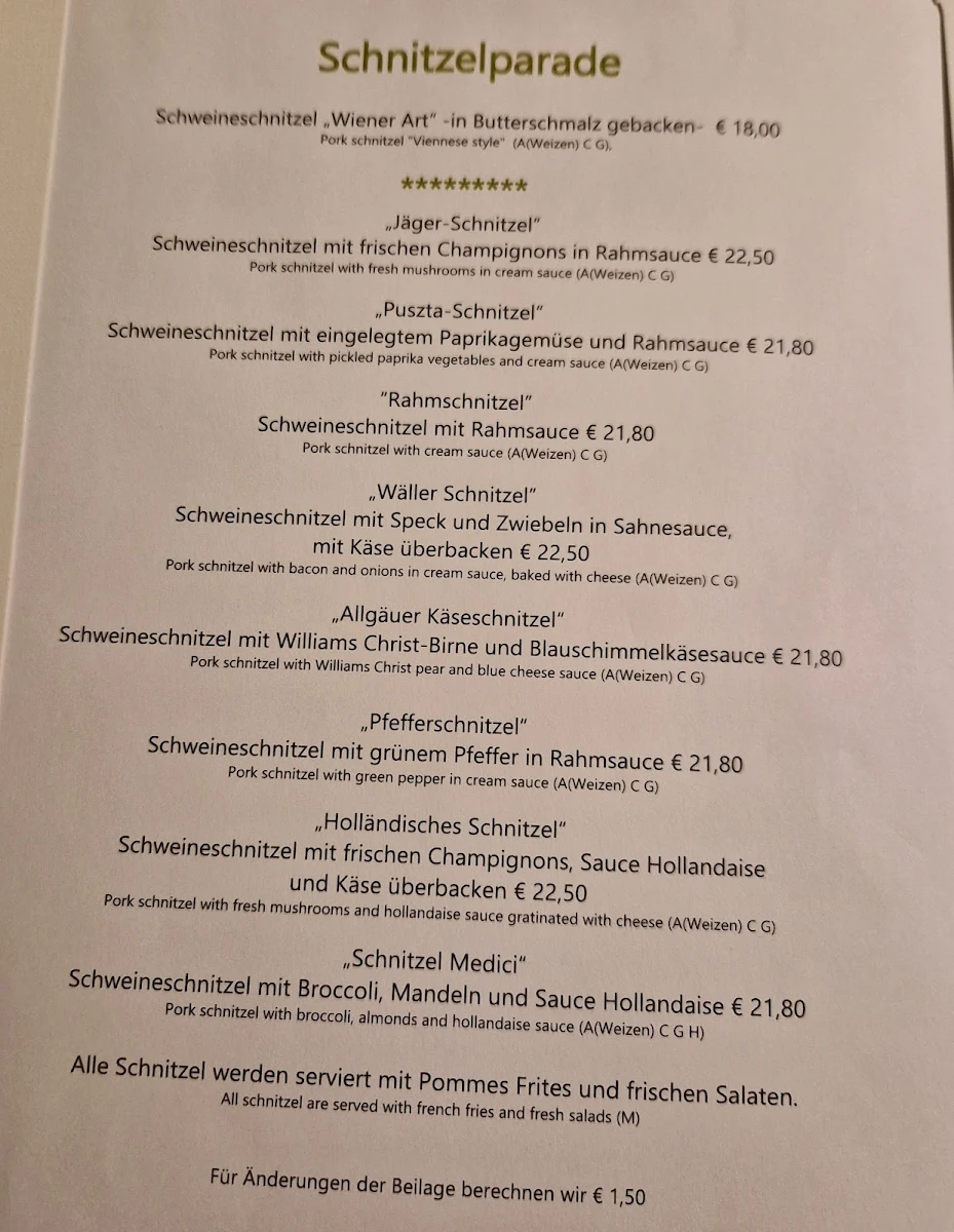 Speisekarte photo 1