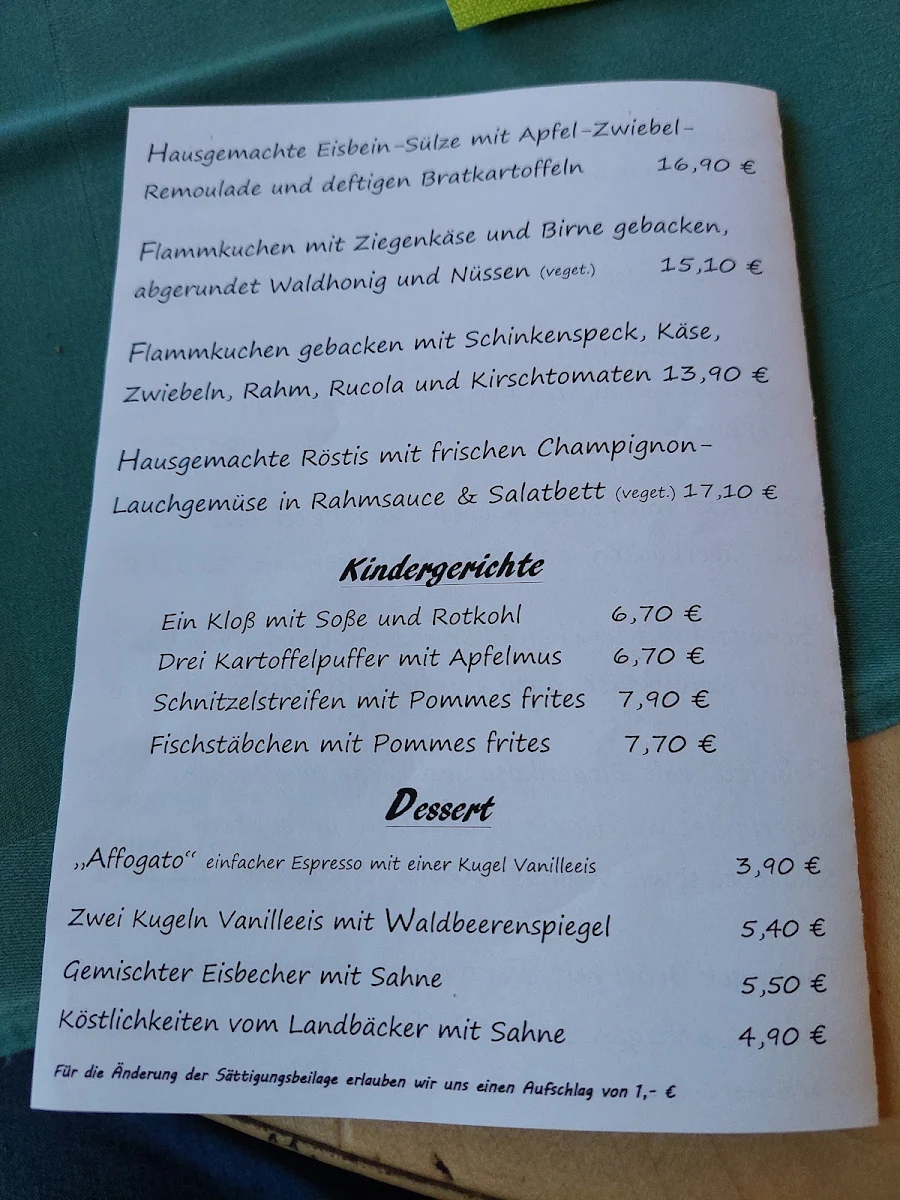 Speisekarte photo 1