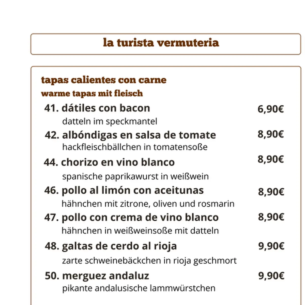 Speisekarte photo 10